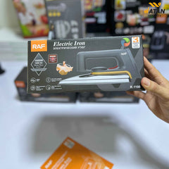 RAF Electric Dry Iron 1600W with Non-Stick Soleplate Model R-1108 – Lightweight, Durable & Easy Glide