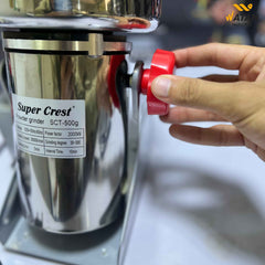 Super Crest 500gm Commercial Electric Powder Grinder | 2000W High-Speed Spice & Grain Mill Machine