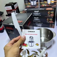 Bosch 1000W Heavy-Duty Chopper – Solve Tough Meat, Onion & Vegetable Chopping in Seconds | 5L Stainless Steel Bowl