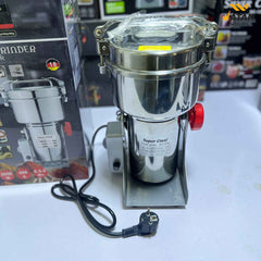 Super Crest 500gm Commercial Electric Powder Grinder | 2000W High-Speed Spice & Grain Mill Machine