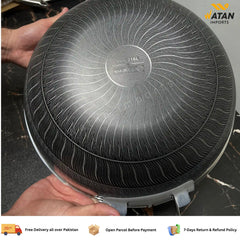Heavy Duty Lazer Coated Karahi Pan | Non-Stick & Easy to Clean