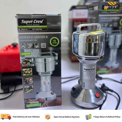 Super Crest 150g Electric Powder Grinder | High-Speed Dry Spice & Grain Mill Machine