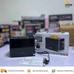 Silver Crest Digital Toaster with LED Display & Bagel Function - 2 Slice Stainless Steel