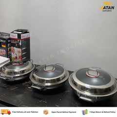 Heavy Duty Lazer Coated Karahi Pan | Non-Stick & Easy to Clean