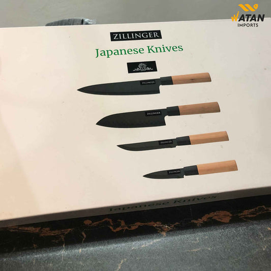 Zillinger Japanese 4-Piece Knife Set -Precision Crafted for Masterful Cooking