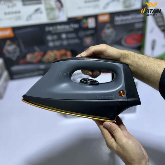 BLACK+ DECKER Dry Iron 1100W – Non-Stick Soleplate with 2 Years Warranty