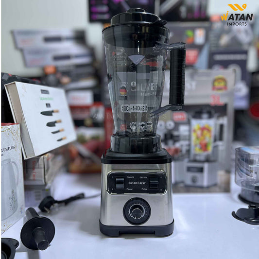 Silver Crest 8-in-1 Multi-Purpose Juicer Blender | Powerful Motor | Dry & Wet Grinder | Food Processor