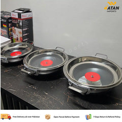 Heavy Duty Lazer Coated Karahi Pan | Non-Stick & Easy to Clean