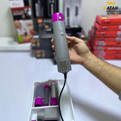 Hot Air Dryer 5 in 1 – Professional Hair Styler, Volumizer, Straightener & Curler Brush | Salon Blow Dry Tool