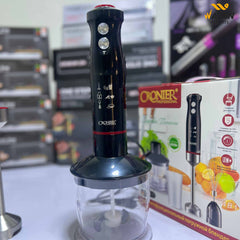 Cronier 4-in-1 Hand Blender | Multipurpose Stick Blender with Chopper, Whisk & Beaker – Powerful Kitchen Appliance