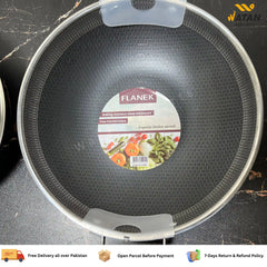 Heavy Duty Lazer Coated Karahi Pan | Non-Stick & Easy to Clean