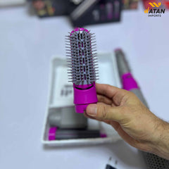 Hot Air Dryer 5 in 1 – Professional Hair Styler, Volumizer, Straightener & Curler Brush | Salon Blow Dry Tool