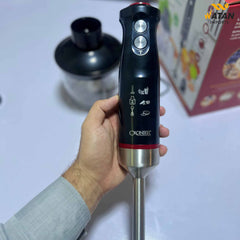 Cronier 4-in-1 Hand Blender | Multipurpose Stick Blender with Chopper, Whisk & Beaker – Powerful Kitchen Appliance