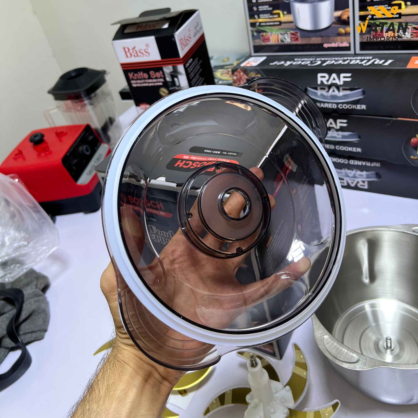 Bosch 1000W Heavy-Duty Chopper – Solve Tough Meat, Onion & Vegetable Chopping in Seconds | 5L Stainless Steel Bowl