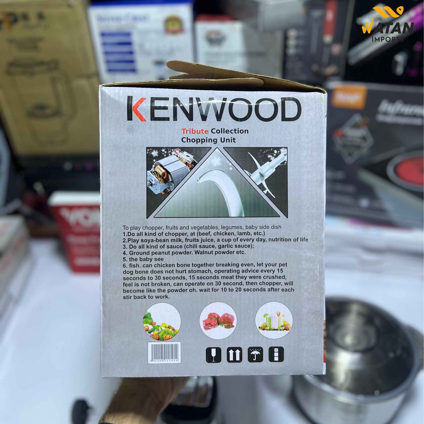 Kenwood 5-in-1 Electric & Manual Food Chopper 5L – 1000W Powerful Motor | Multi-Purpose Kitchen Processor