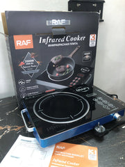 RAF Infrared Electric Cooker R-8019 – 3500W | Black Hot Plate & High-Power Electric Stove