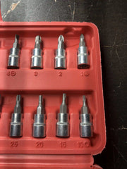 46 pcs Socket Wrench Set 1/4'Drive Metric Mechanic Tools Kit Bit Ratchet Sockets with Extension Bar for Automotive, Car, Bike, Household and Auto Repairing with Storage Case