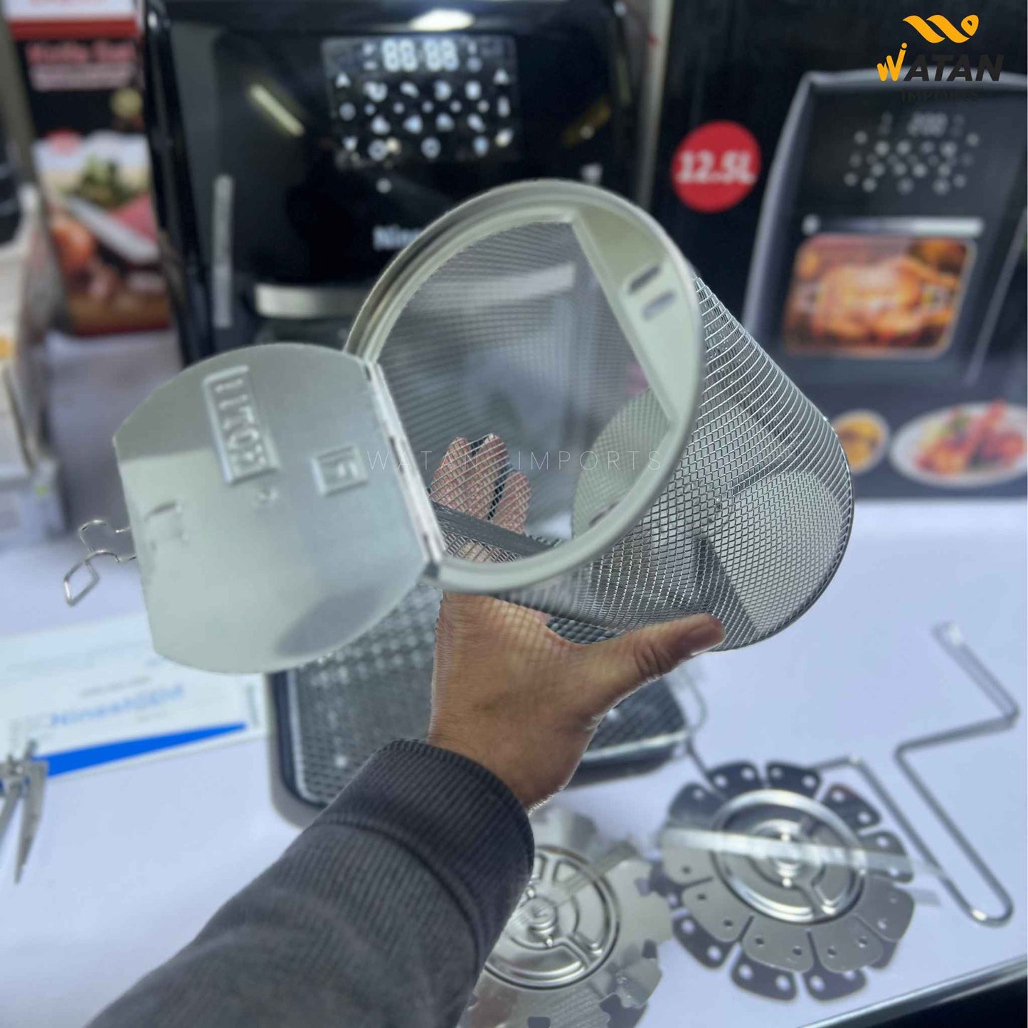 NineShield 12.5L Air Fryer | 1800W Power | Hot Air Technology | Digital Temperature Control 0–200°C