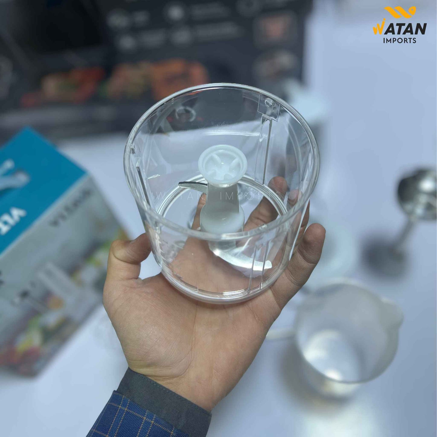VLTAVA 4 in 1 Hand Blender | 500W Powerful Motor | Chopper, Whisk & Beaker