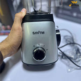 SAVTM 2 in 1 Blender & Grinder | 500W Motor | 2 BPA-Free Cups | Vacuum Cup Processor