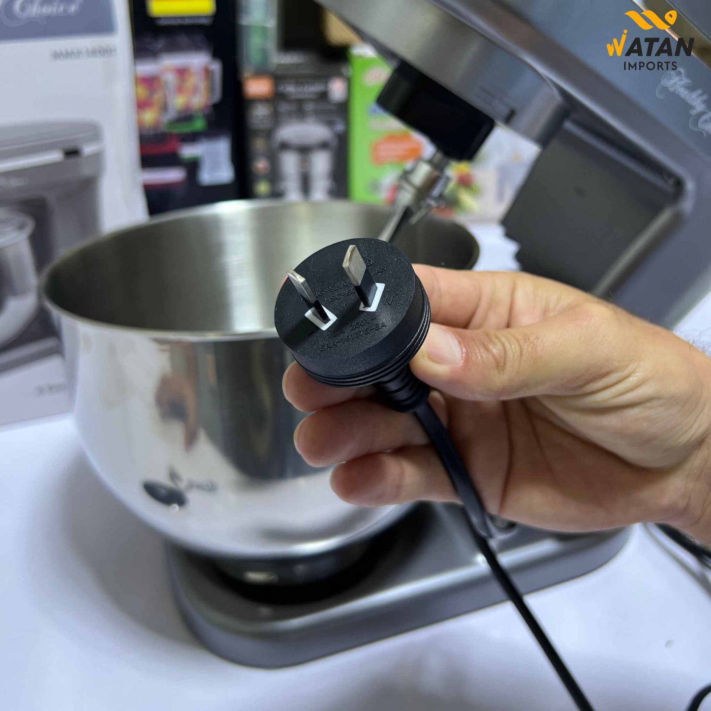 Lenox Kitchen Stand Mixer 1200 Watt with 5 Liter Stainless Steel Bowl | Dough Hook, Whisk & Beater