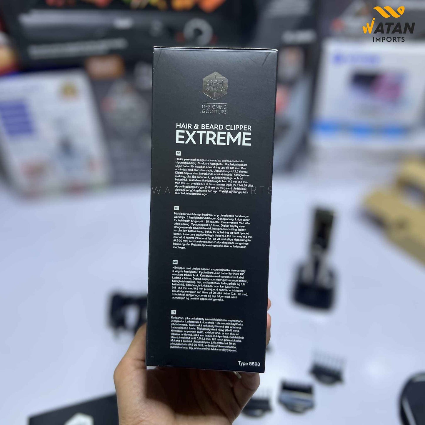 OBH Nordica Attraxion Hair & Beard Clipper Extreme
