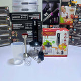 Cronier 4-in-1 Hand Blender | Multipurpose Stick Blender with Chopper, Whisk & Beaker – Powerful Kitchen Appliance