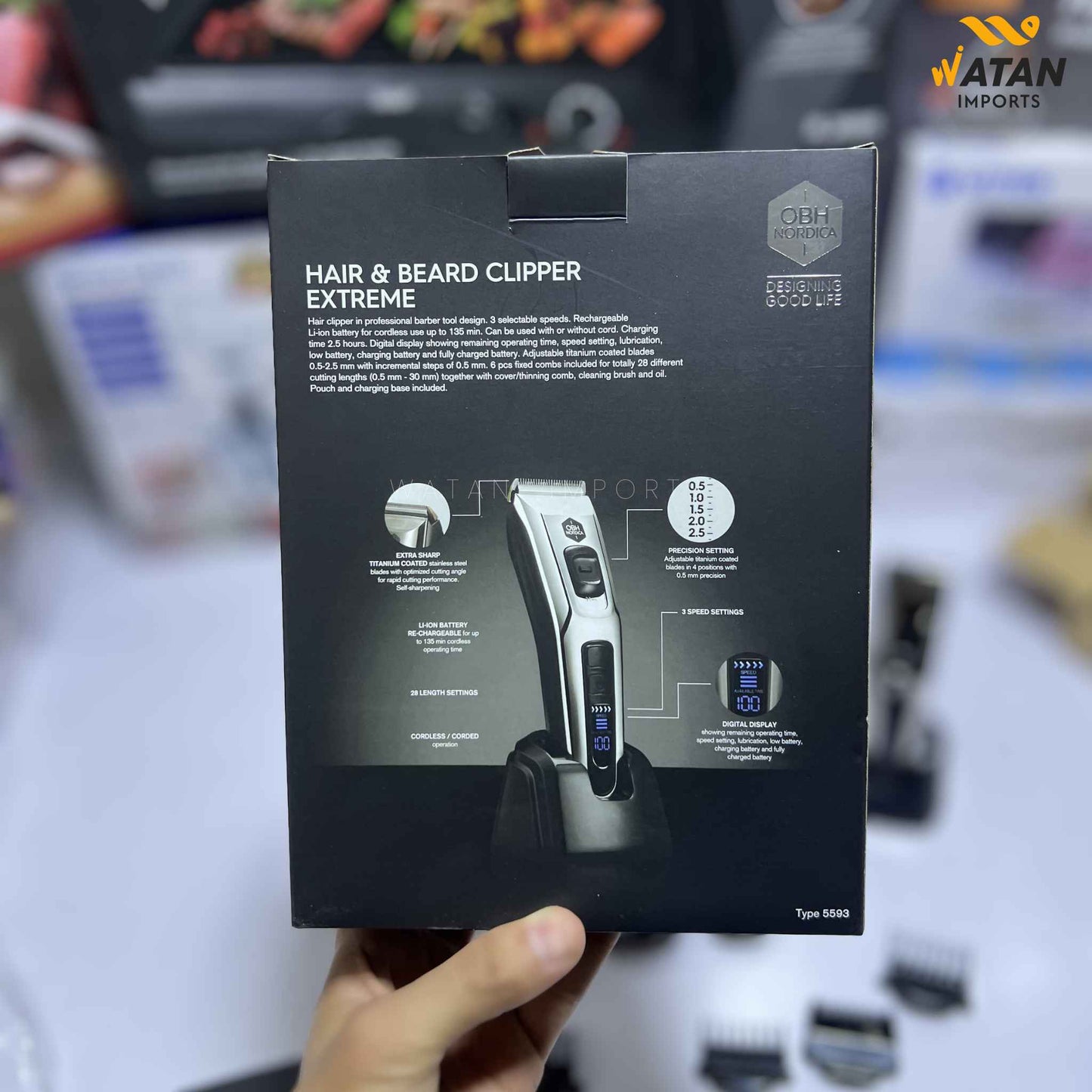 OBH Nordica Attraxion Hair & Beard Clipper Extreme