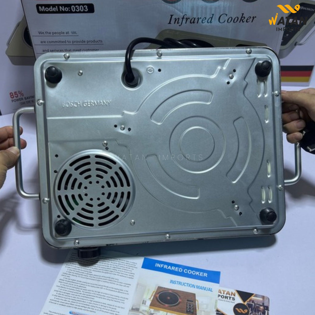 Bosch Infrared Hotplate 2200W – Model No. 0303 | Energy-Efficient Electric Cooker