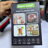 Super Crest 5-in-1 Hand Blender- Model SCT-7008 | 3000W | Stainless Steel