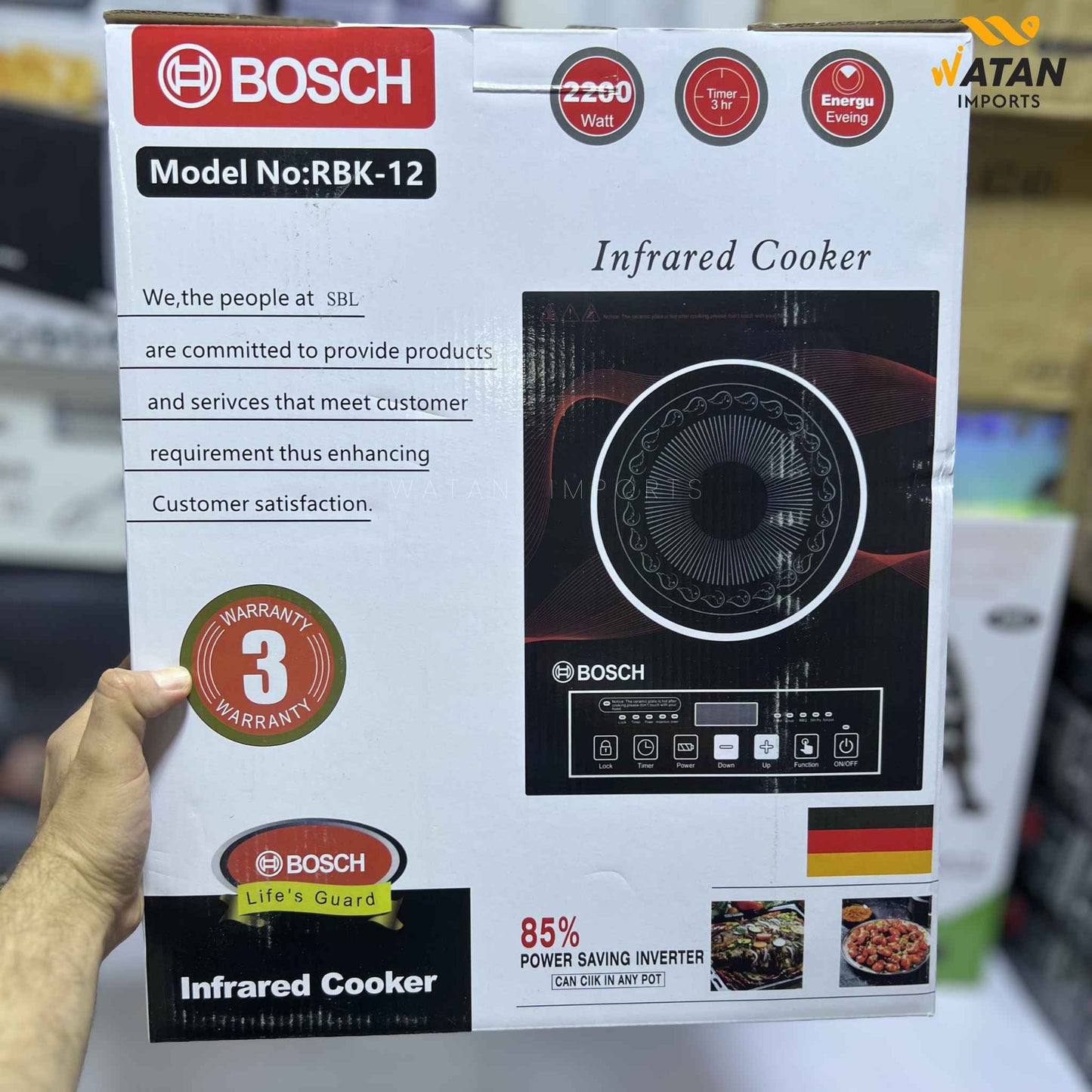 Bosch Infrared Electric Cooker  | Temperature Control, Timer & Multi Cooking Modes