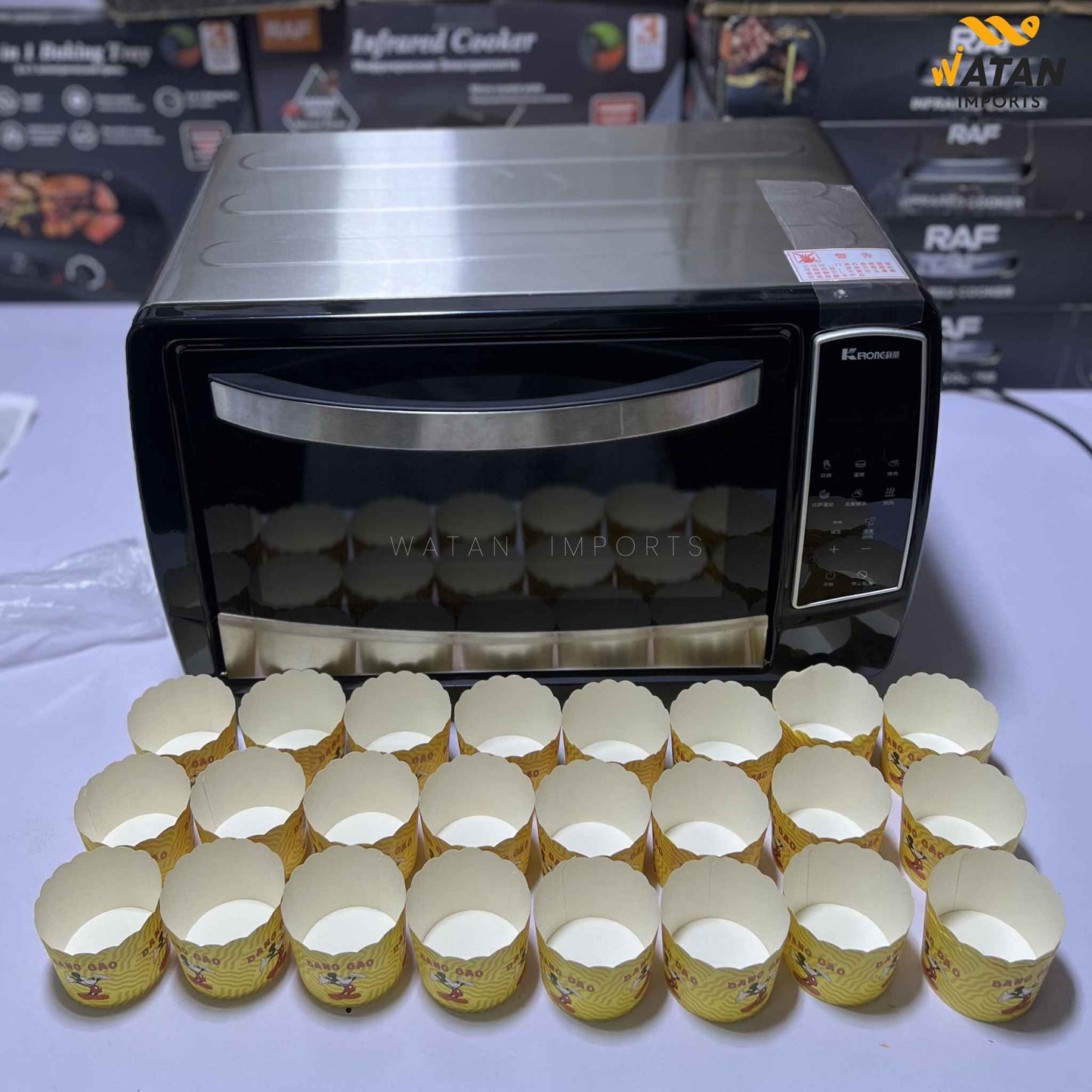 Kerone 30L Electric Oven – 1500W Stainless Steel Multi-Function Baking & Grilling Oven with Touch Control