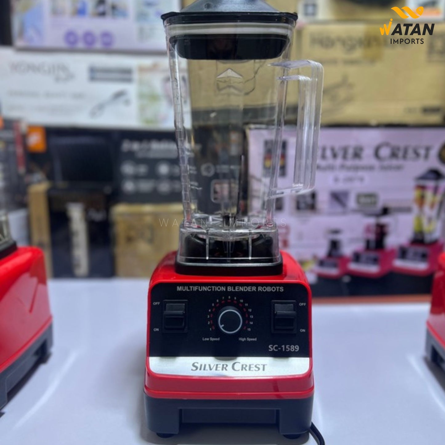 Silver Crest 3-in-1 Juicer Blender | Multi-Purpose Juicer, Grinder & Chopper | 3 Plug & 1 Year Warranty