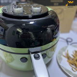 HANSHOW 8L 3D Rotating Air Fryer – 360° Hot Air Circulation, Digital Touch Control, Oil-Free Cooking Machine