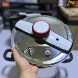 304 Stainless Steel Pressure Cooker 9L 26cm Knob Type | Heavy-Duty Induction & Gas Compatible Pressure Pot