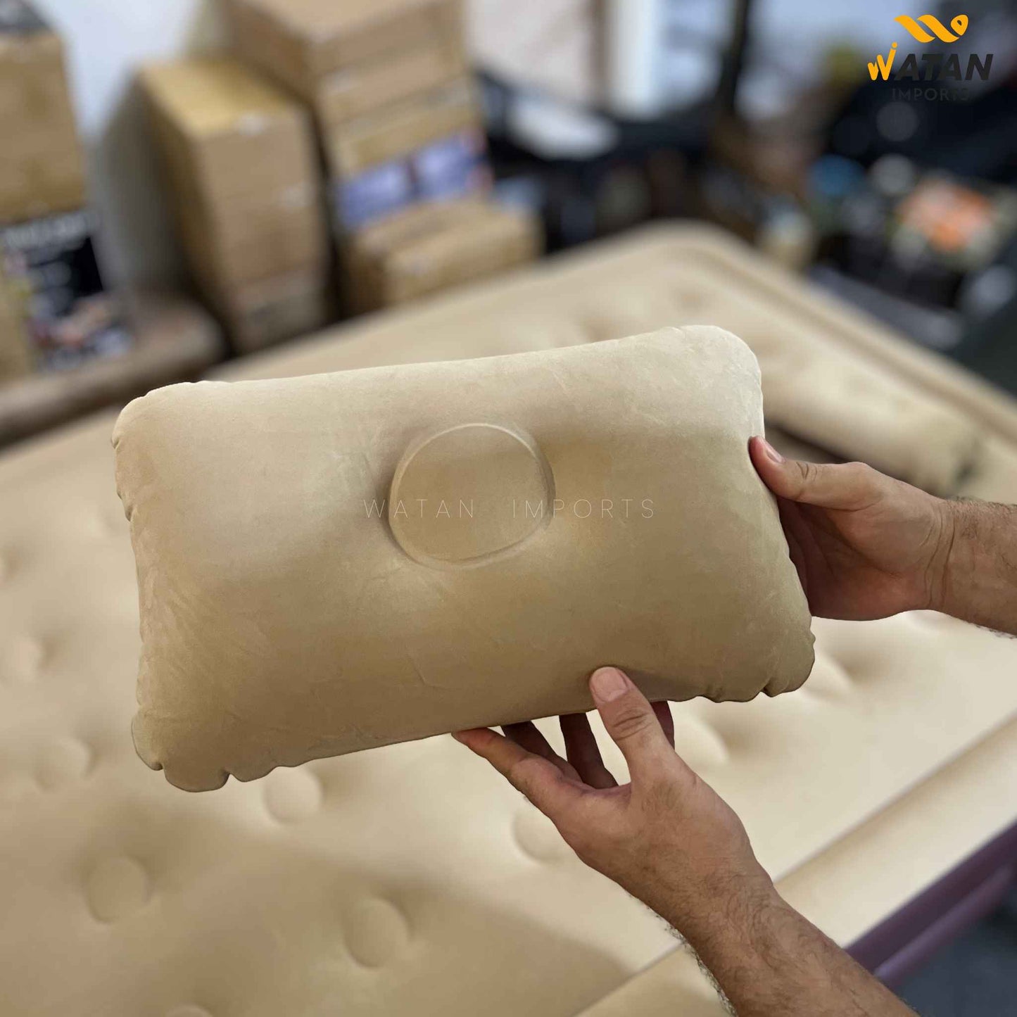 Inflatable Air Bed Double Size 200×150×40cm – Thickened Waterproof Camping & Guest Mattress
