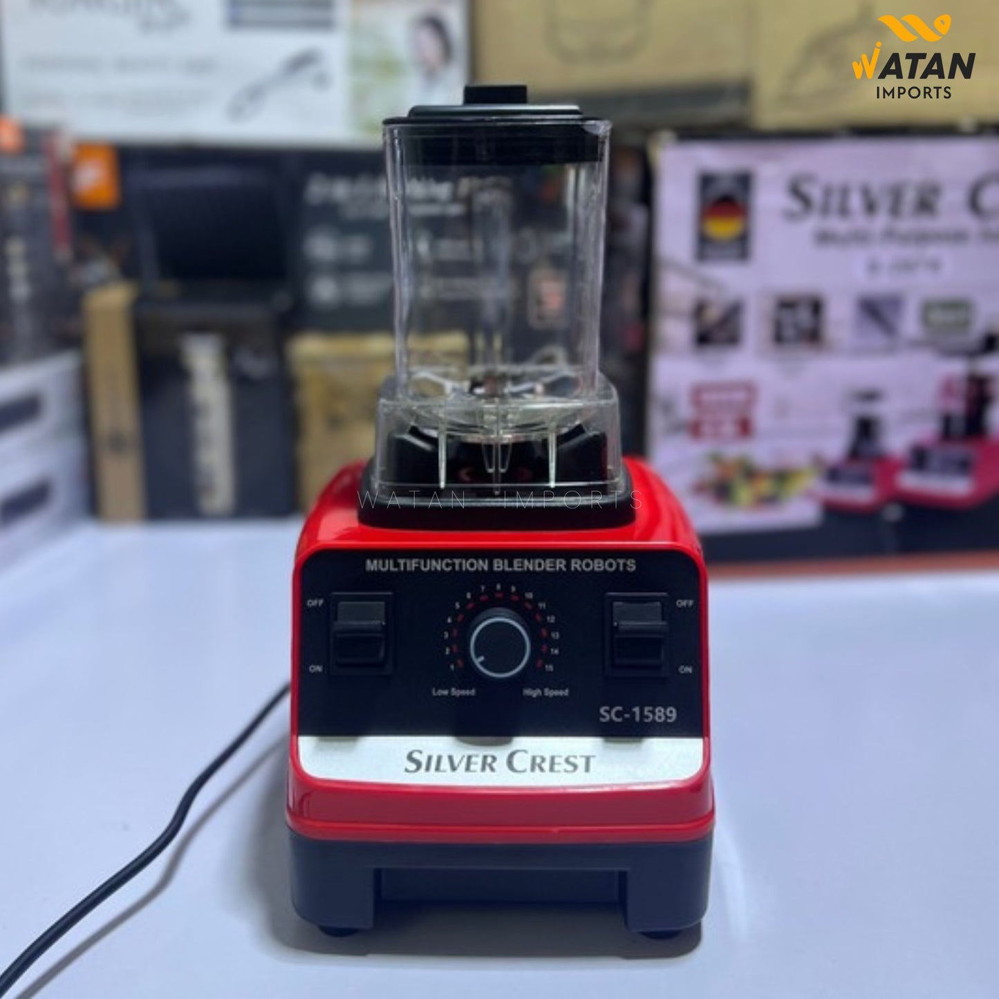 Silver Crest 3-in-1 Juicer Blender | Multi-Purpose Juicer, Grinder & Chopper | 3 Plug & 1 Year Warranty