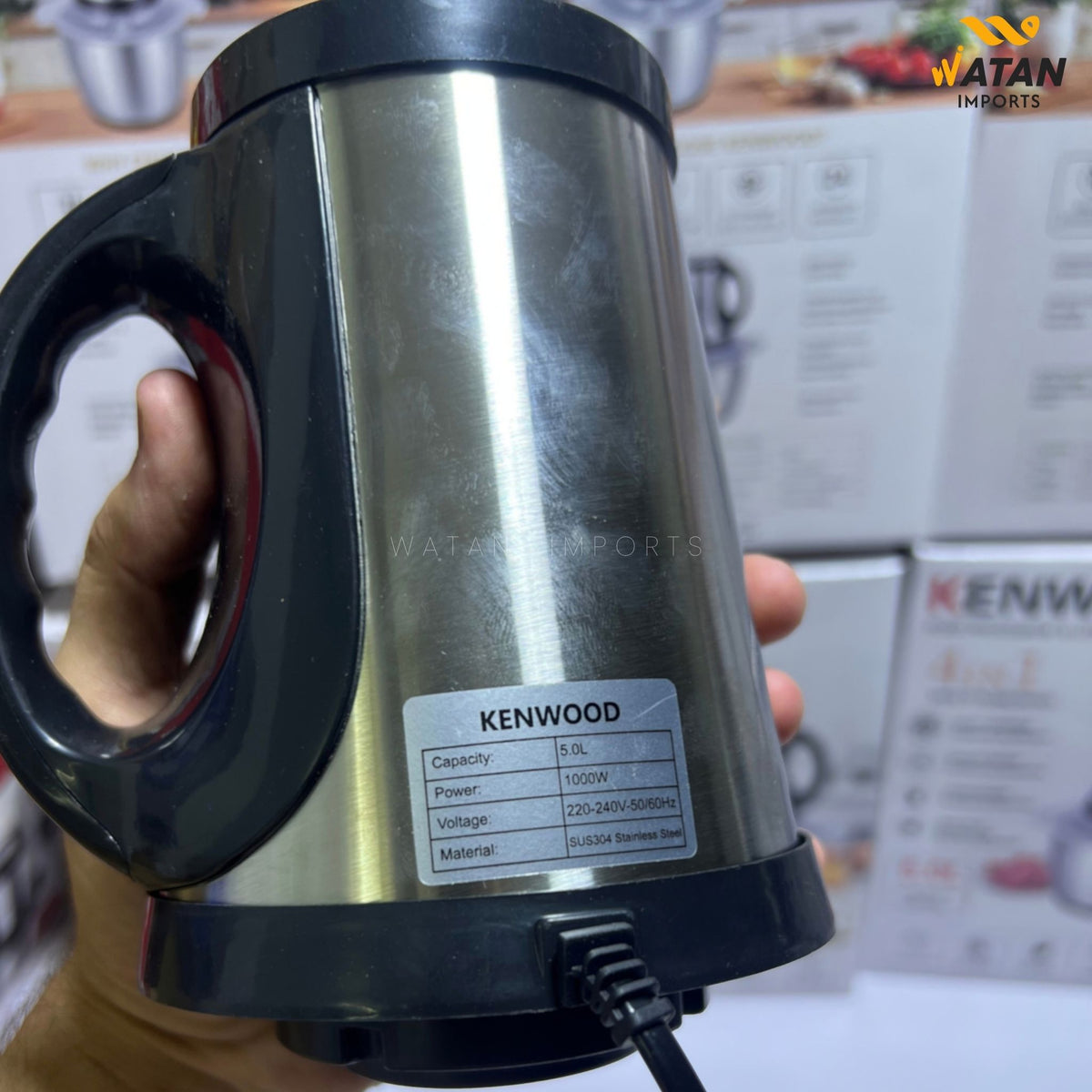 Kenwood 4-in-1 Food Processor | 5L Large Capacity | 1000W Copper Motor | 6 Titanium Gold Blades