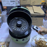 HANSHOW 8L 3D Rotating Air Fryer – 360° Hot Air Circulation, Digital Touch Control, Oil-Free Cooking Machine