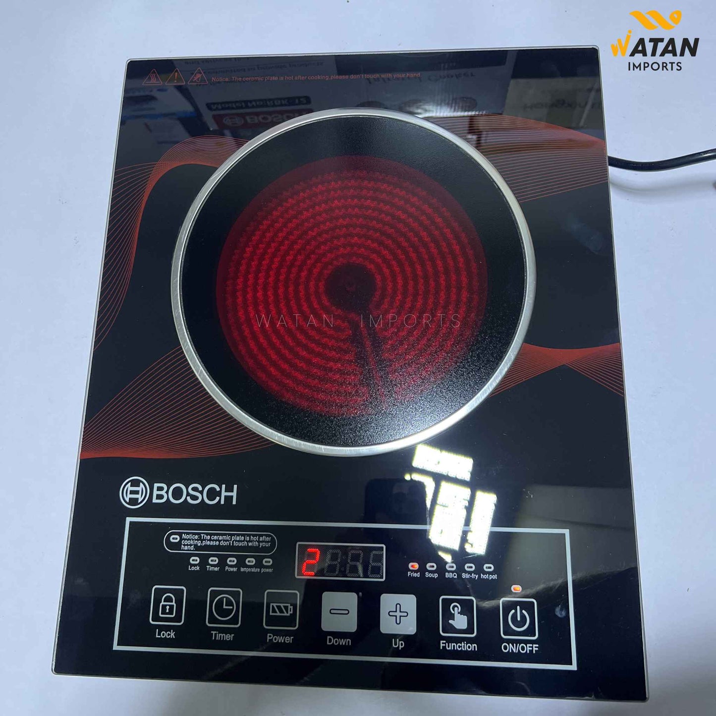 Bosch Infrared Electric Cooker  | Temperature Control, Timer & Multi Cooking Modes