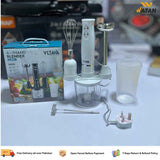 VLTAVA 4 in 1 Hand Blender | 500W Powerful Motor | Chopper, Whisk & Beaker