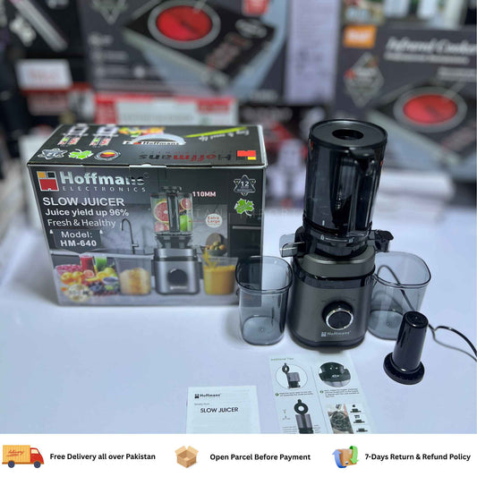 Hoffmans Slow Juicer | 300W Copper Motor | German Technology | Up to 96% Juice Yield