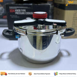 304 Stainless Steel Pressure Cooker 9L 26cm Knob Type | Heavy-Duty Induction & Gas Compatible Pressure Pot