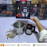 RAF Meat Chopper 3L 1000W – 304 Stainless Steel Bowl with 6 Golden Blades