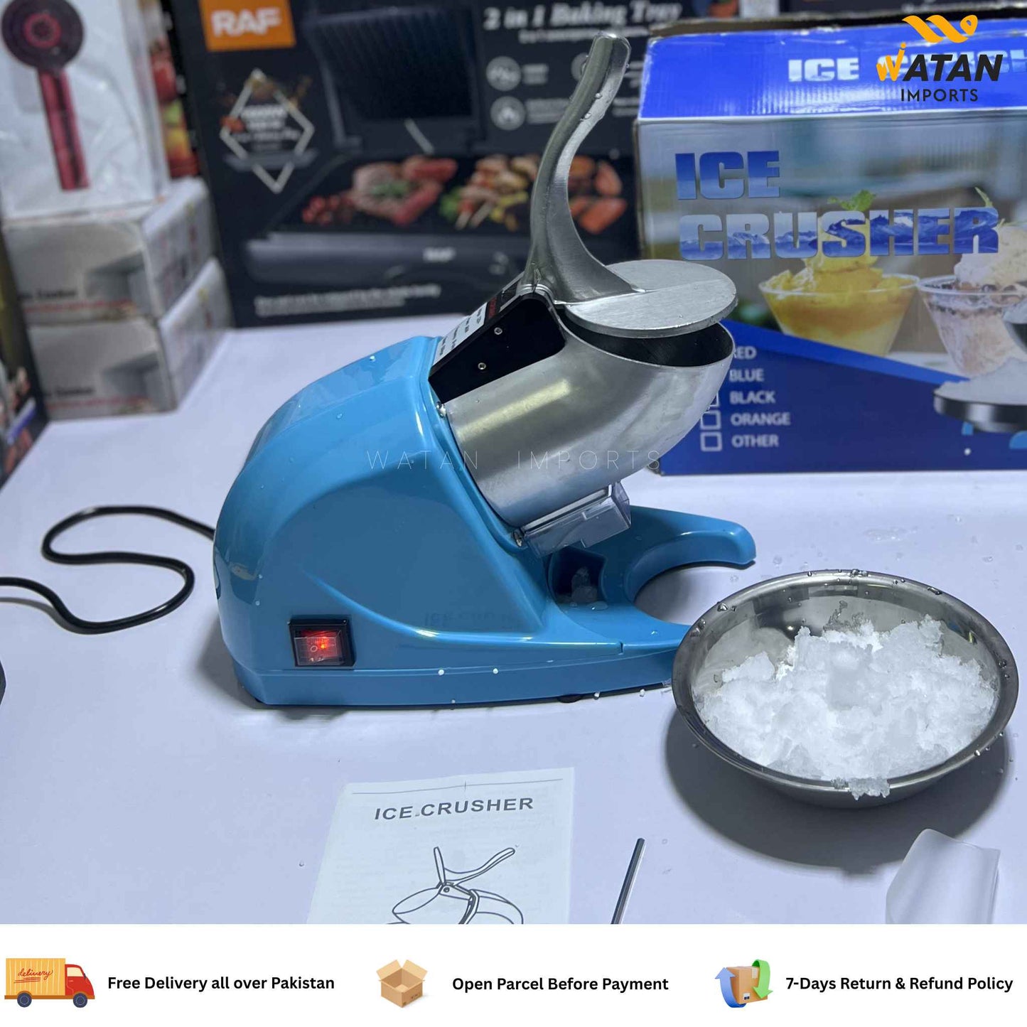 Powerful Ice Crusher – 380W High-Speed Electric Ice Crushing Machine