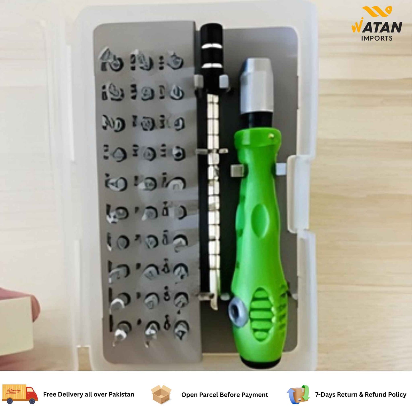 32 in 1 Multifunctional Screwdriver Set with 30 PCS Torx Phillips Magnetic Screw Driver Bits Mini Repair Tool for Phone Watch PC