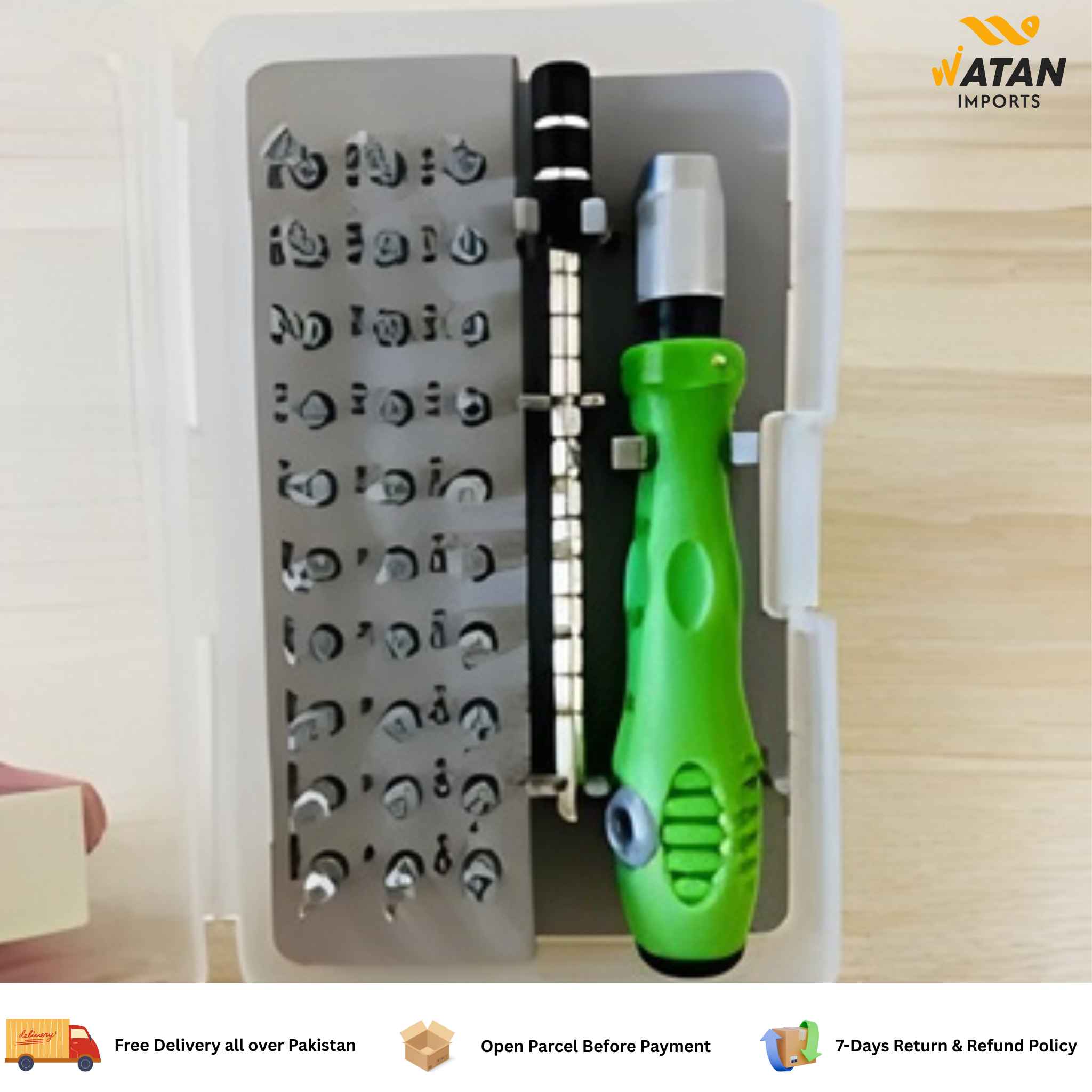 32 in 1 Multifunctional Screwdriver Set with 30 PCS Torx Phillips Magnetic Screw Driver Bits Mini Repair Tool for Phone Watch PC