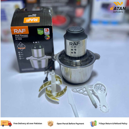 RAF Electric Food Chopper 2.0L – 1000W Powerful Motor | Multi-Purpose Kitchen Chopper