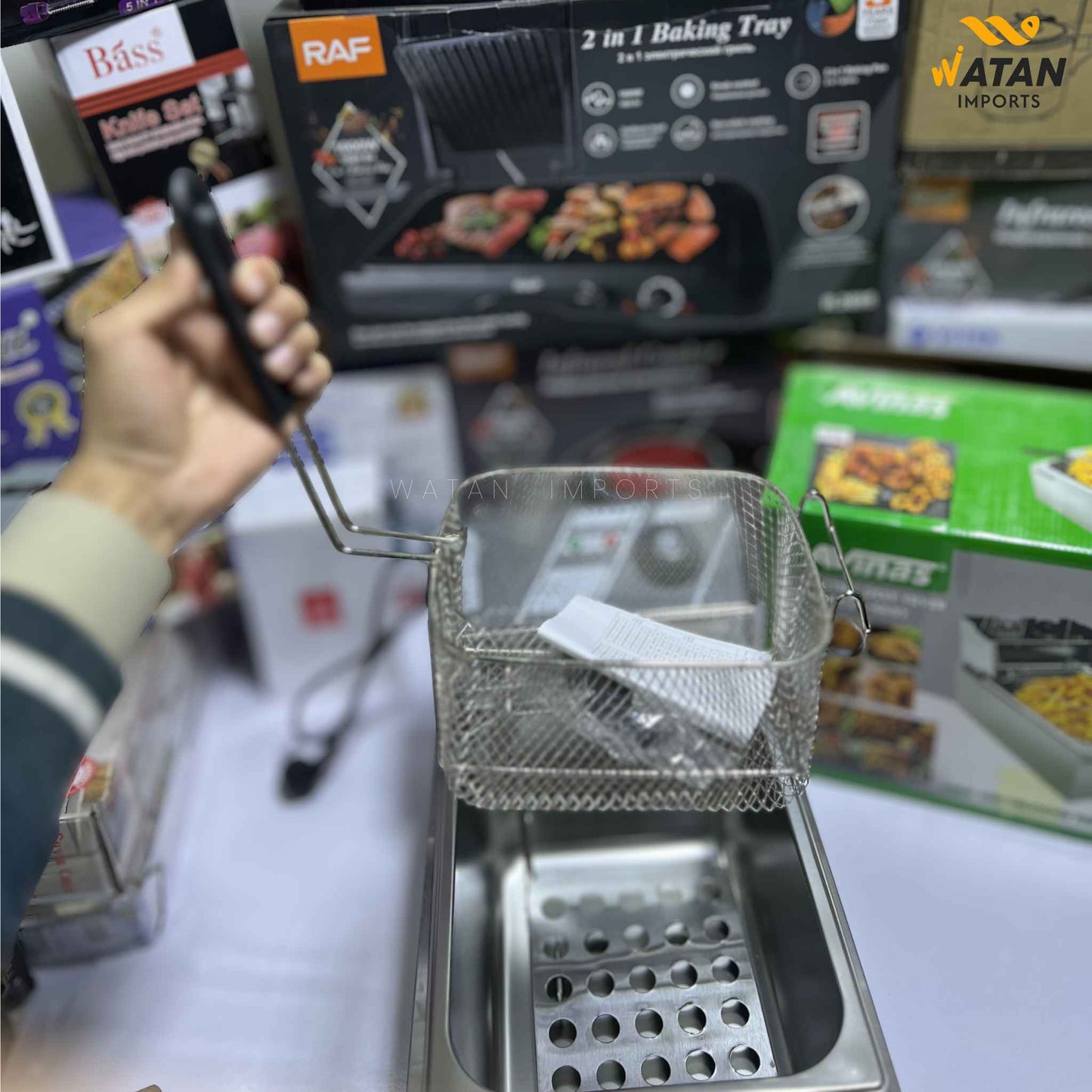 Avinas 6.8L Deep Fryer – 2800W Powerful Stainless Steel Fryer