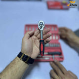 46 Pcs Socket Wrench Set 1/4'Drive Metric Mechanic Tools Kit Bit Ratchet Sockets with Extension Bar